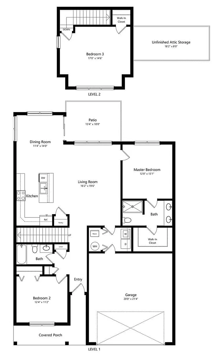Floor plan 3 Bedroom Loft