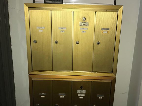 mailbox inside front door