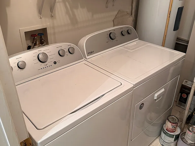 Utility Closet with Washer and Dryer