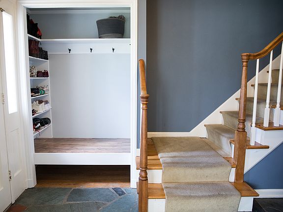 Redone entry closet!