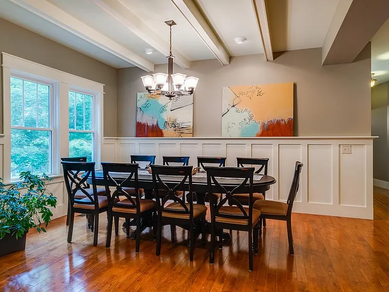 Dining room with seating for ten.