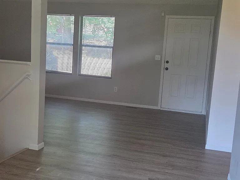Kitchen open to living room
