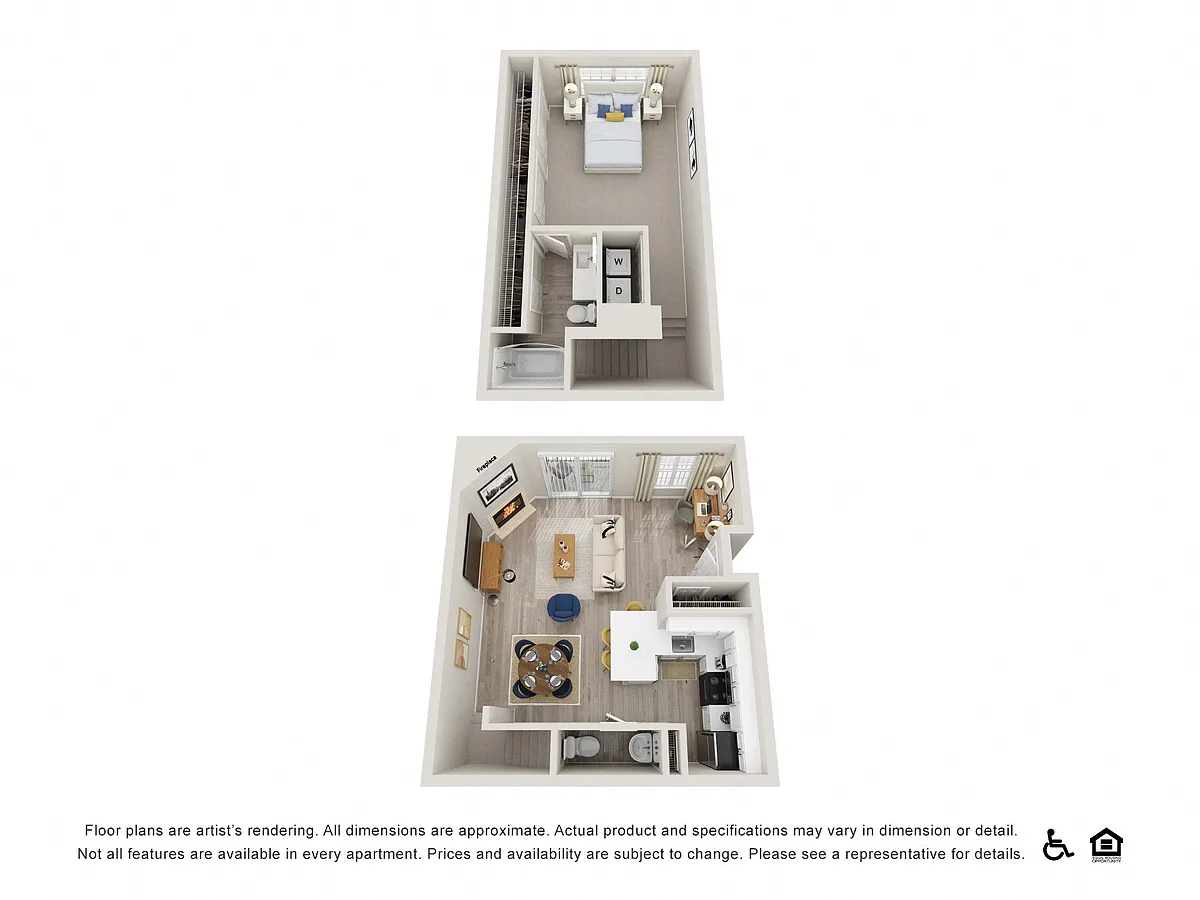 Floor plan Townhome 1