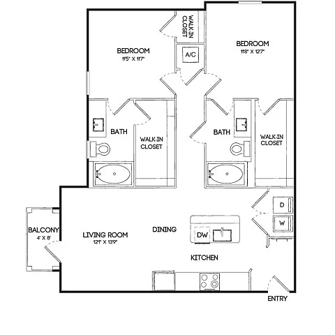 Floor plan B1A