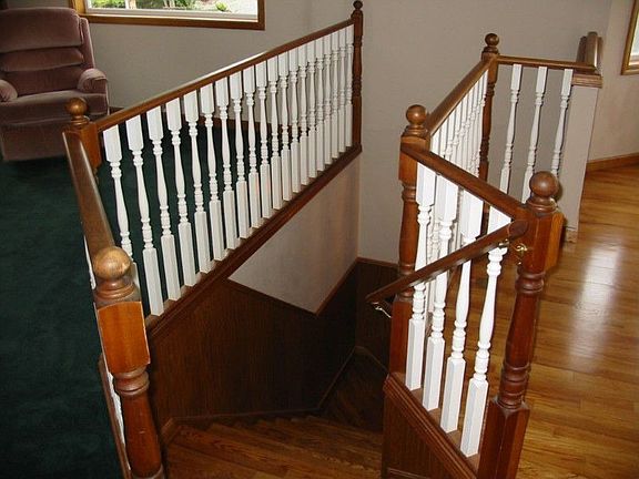 Beautiful & Solid Hardwood Stairway