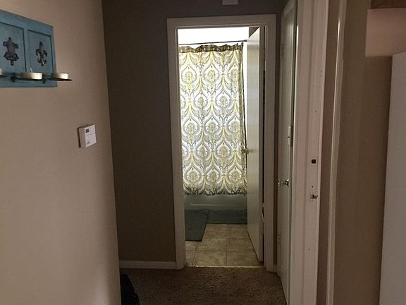 Hallway to bathroom
