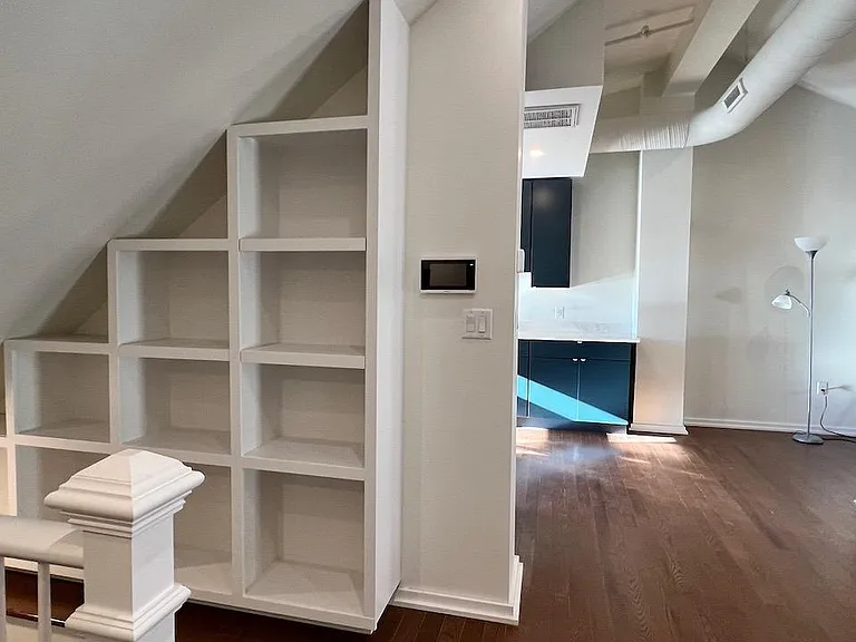 Built-in Bookcase at Unit Entrance