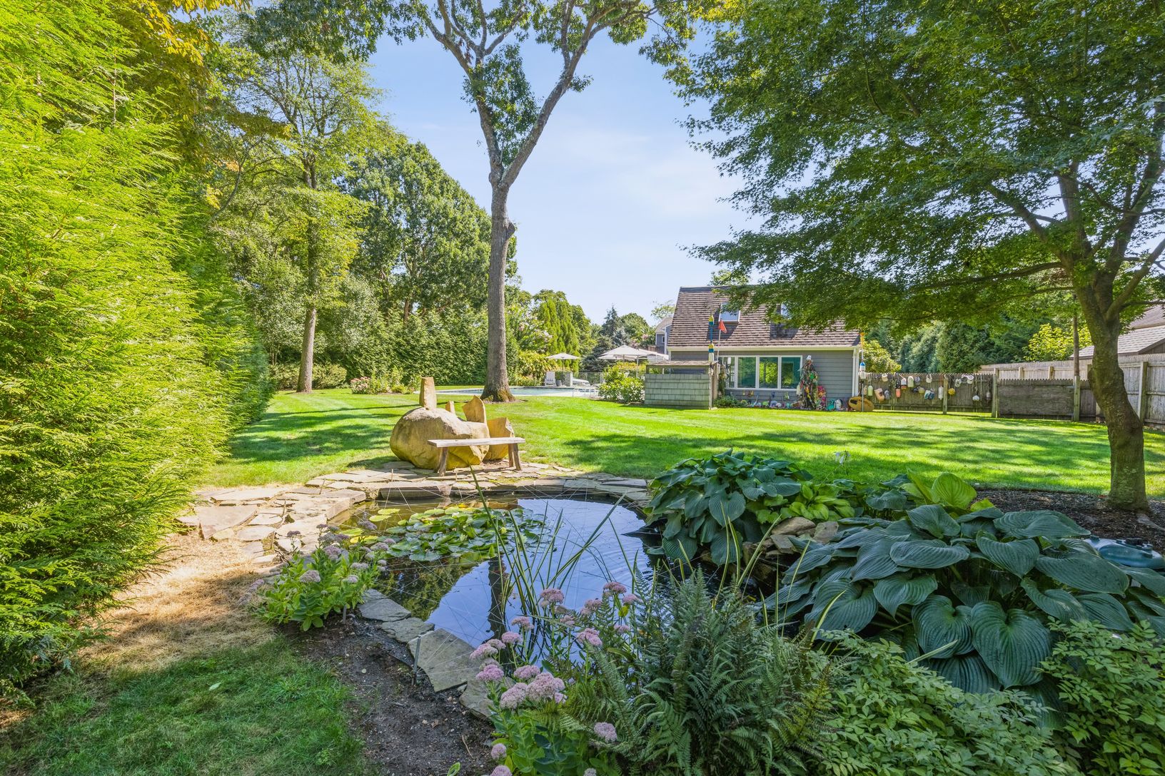  Rear Yard w Koi Pond