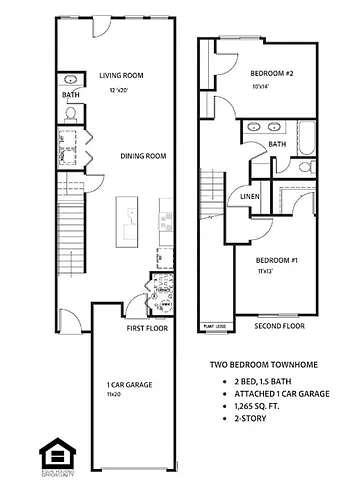 Floor plan Interior with unfinished basement