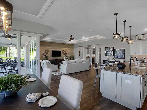 Dunbar Model Floor plan Ocala, FL On Top of the World Dining Area