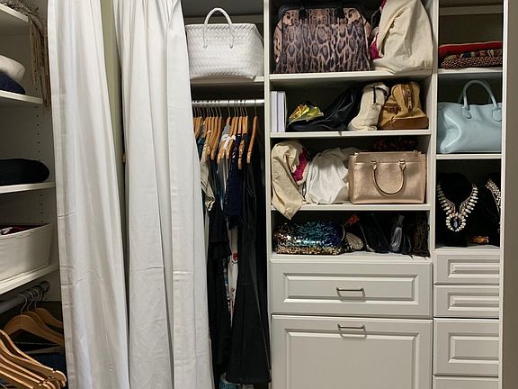 Lots of closet space. California Closets system!
