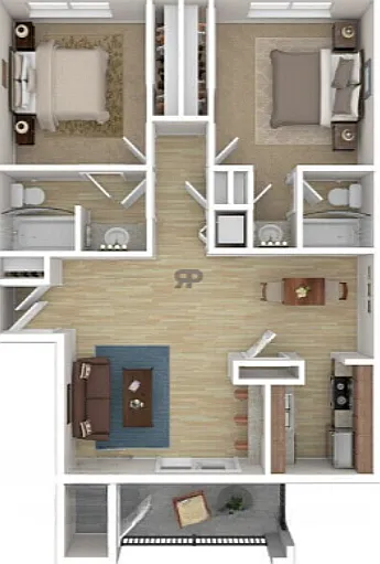 Experience comfort and style in this thoughtfully designed 2-bedroom apartment. Experience comfort and style in this thoughtfully designed 2-bedroom apartment.