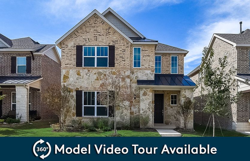 The Highwater, with covered front porch and 2-car rear-entry garage, shown as Exterior D