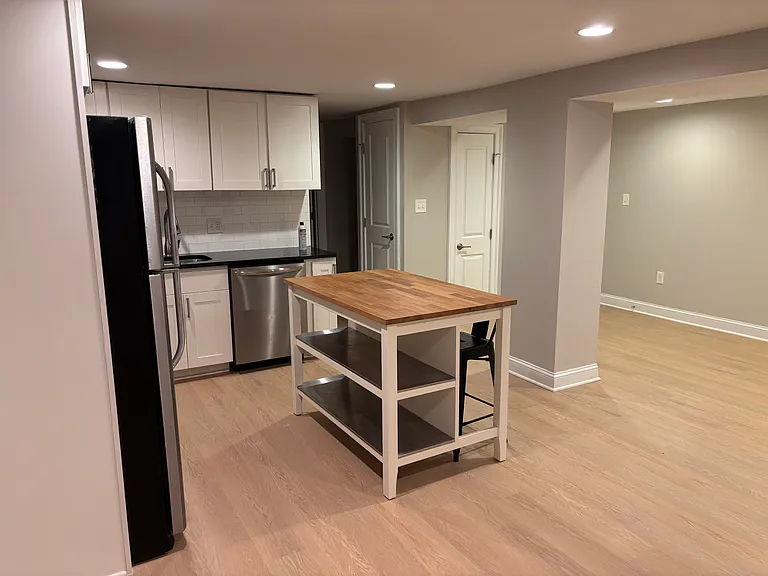 Kitchen and living room