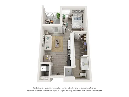 Floor plan Studio - Stockholm