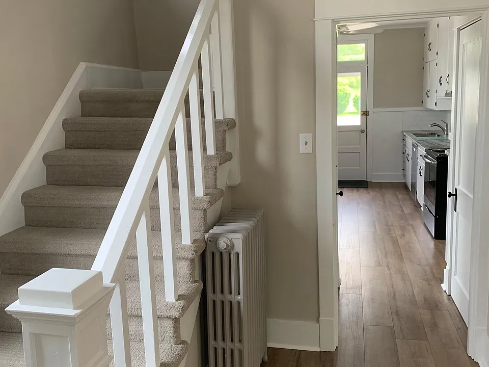 View from the foyer (9 x 13) to the kitchen/ back door.