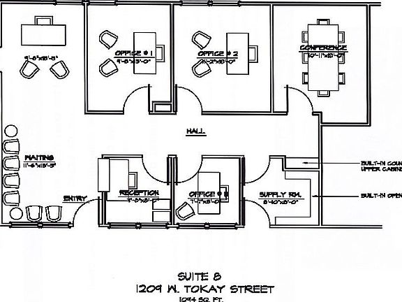 Floor Plan 1209 West Tokay St Suite 8