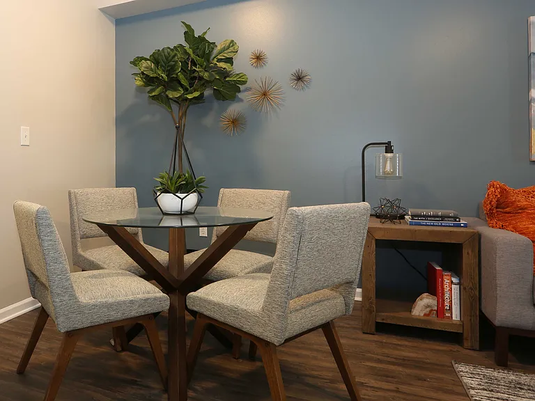 Experience the charm of contemporary dining in this beautifully designed space.