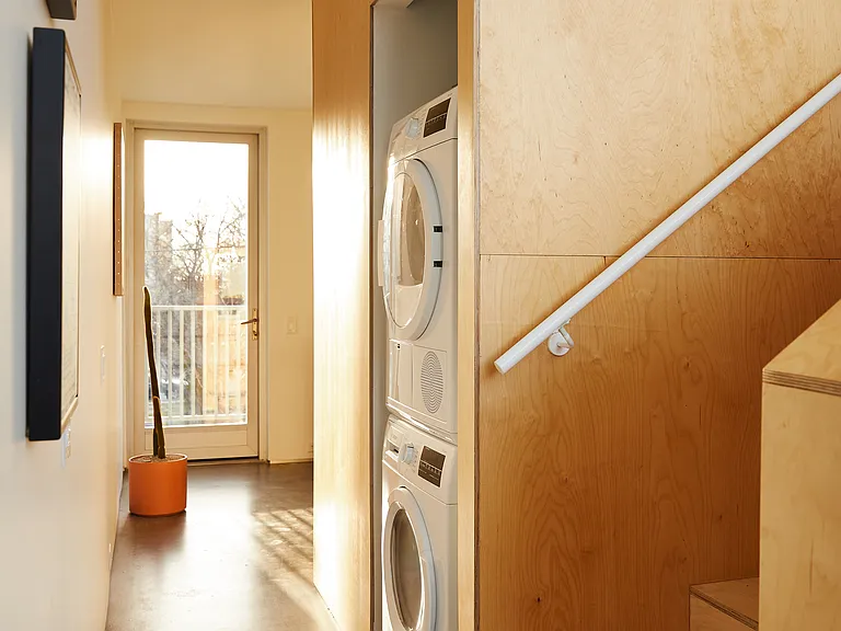 Stackable washer and dryer
