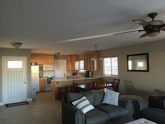 Open living/dining area