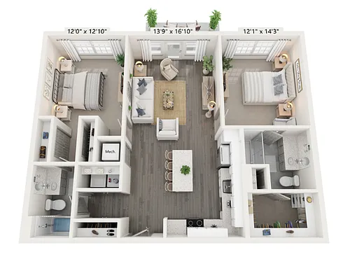 Floor plan B1