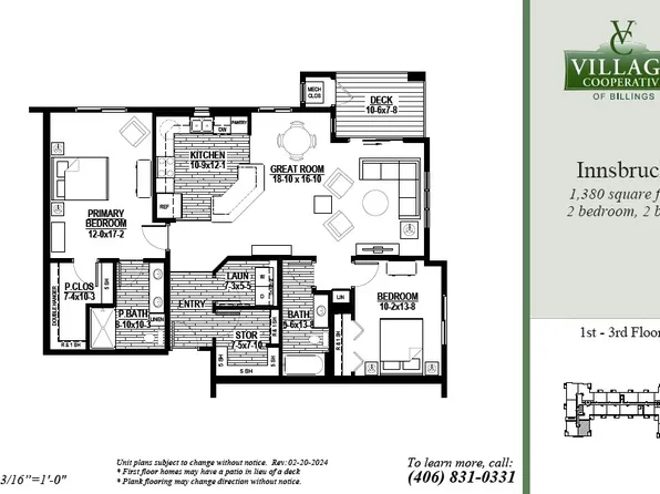 Innsbruck Plan, Village Cooperative of Billings (Active Adults 62+)