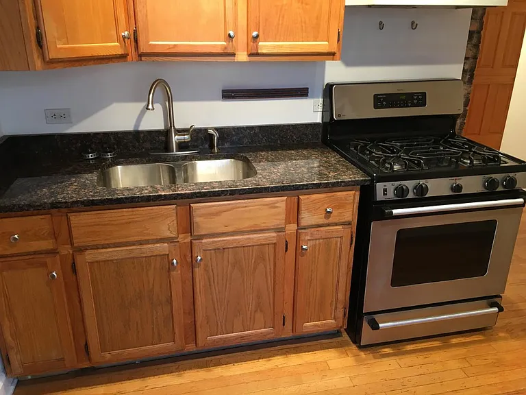 Stainless appliances and granite