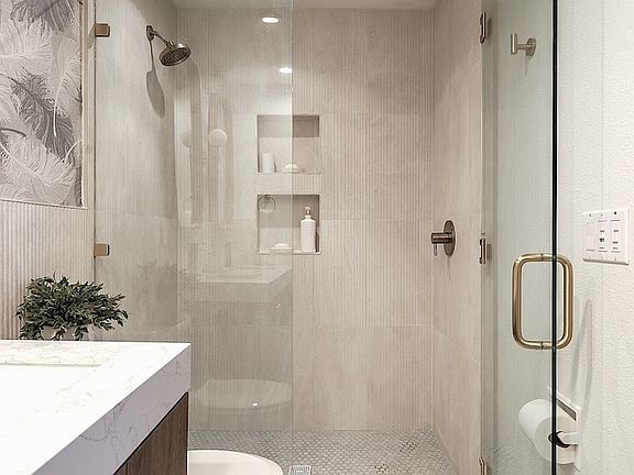 Wall in shower