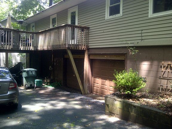 Rear Garage and Deck