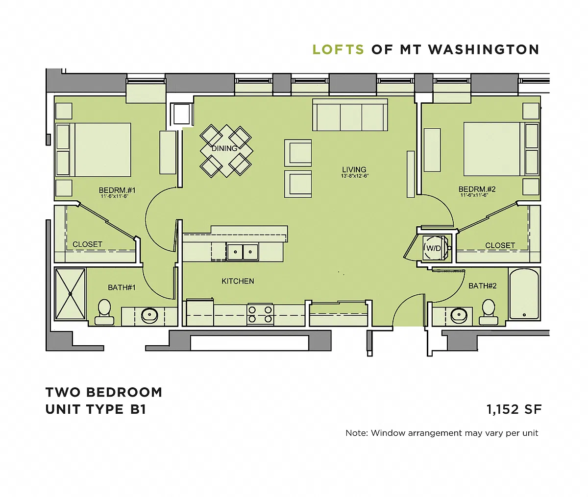 Floor plan Two Bedroom