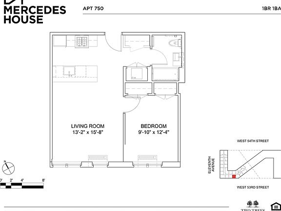 2nd image of 550 W 54th St #750