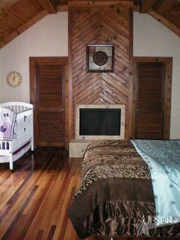 Gorgeous master bedroom has 2 walk-in closets, one with a built in safe.
