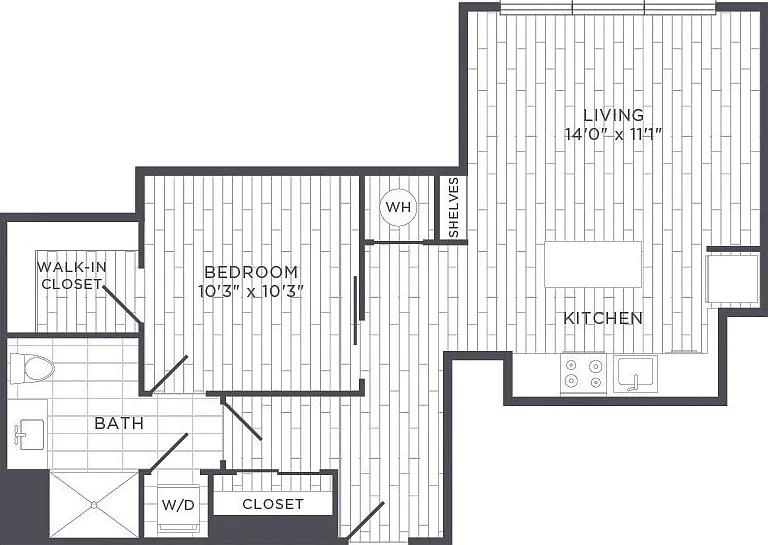 Sonnet - One Bedroom - 1 Beds - 1 Baths - 632 Sq. ft.