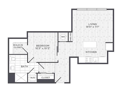 Floor plan One Bedroom