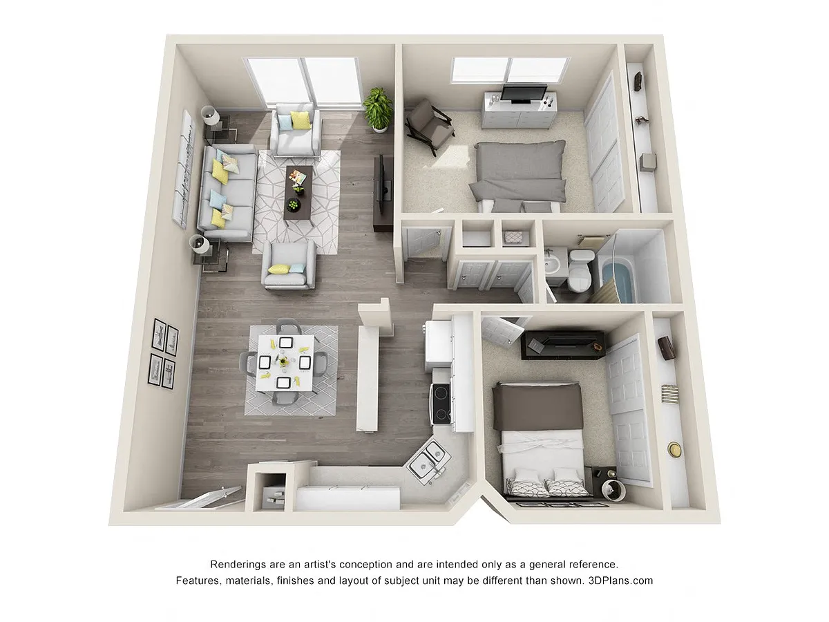 Floor plan 2X1 D
