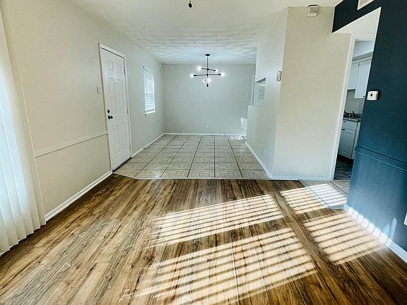 Living room into dining room