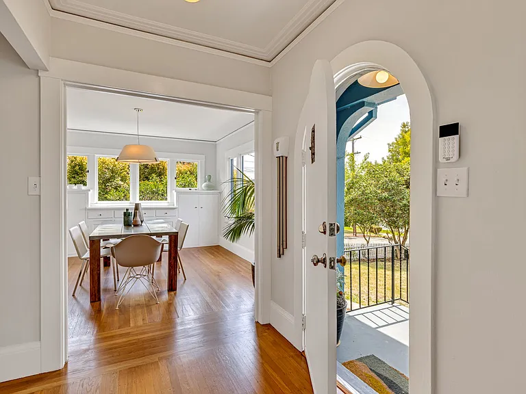 Entry and dining room