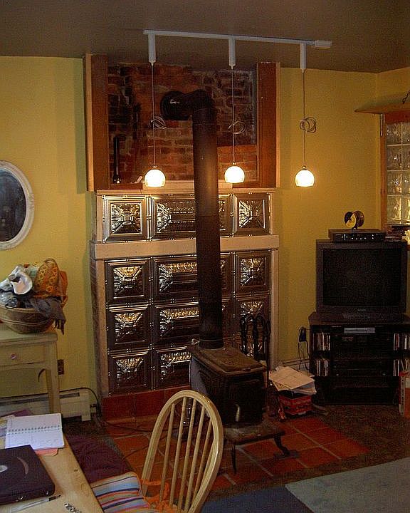 bsmt apt w/ wood stove