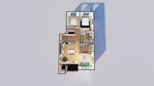 Floor plan Mt Bachelor