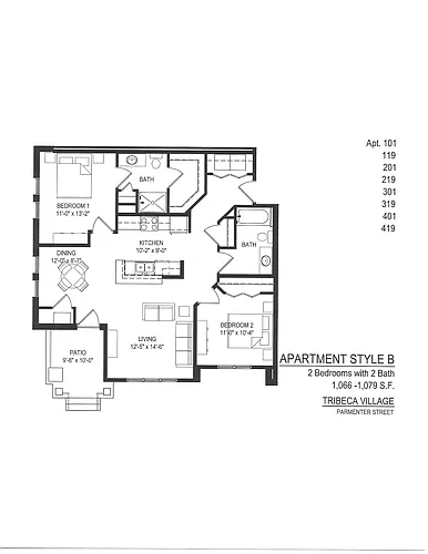 Floor plan Phase 1 - B