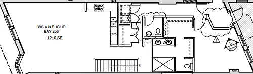 Floor plan 396 Euclid