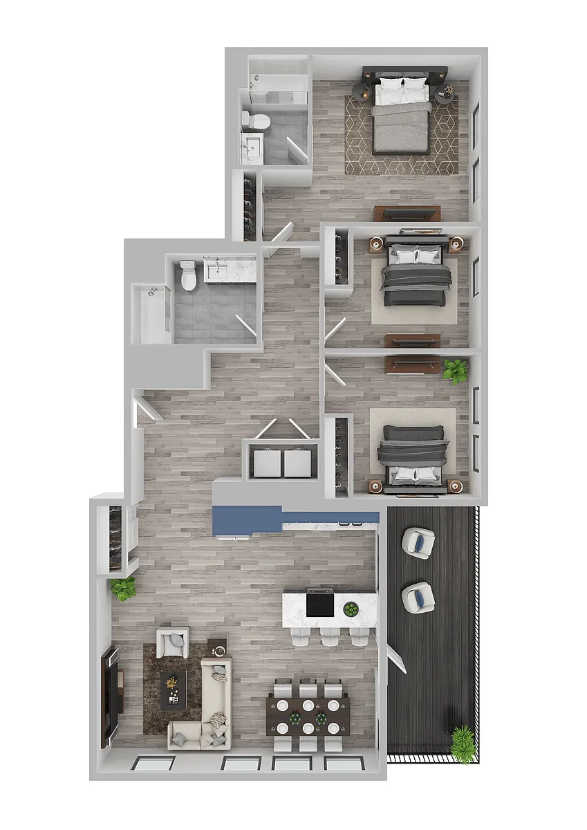 Floor plan Cascara - Penthouse