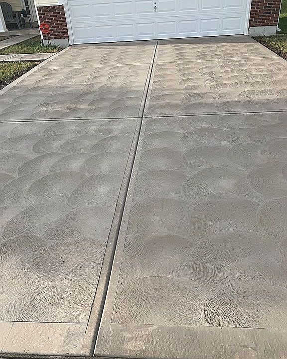 New driveway & sidewalk