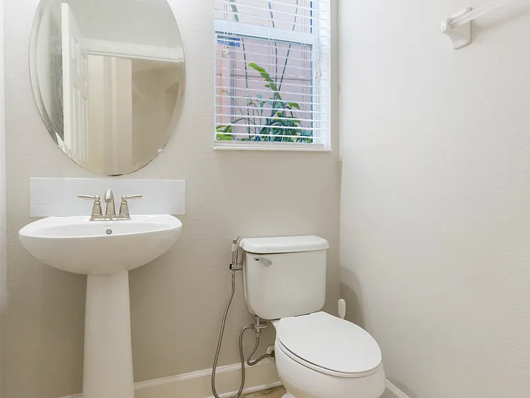 Downstairs powder room