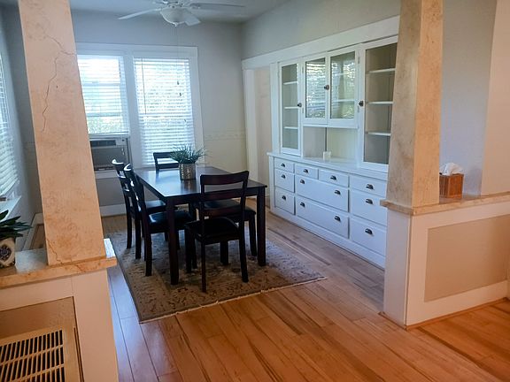 dining room with built-in hutch and
dining set