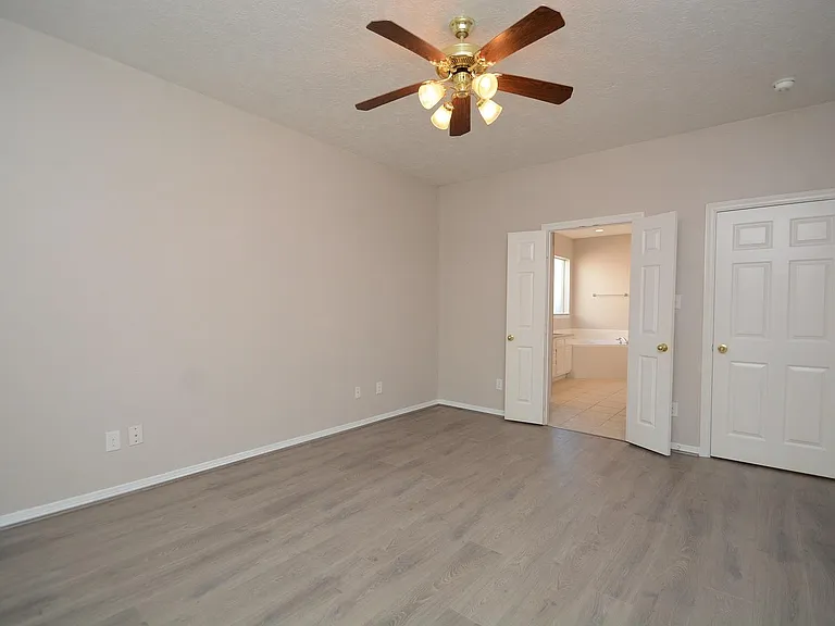 Master bedroom with on-suite master bath