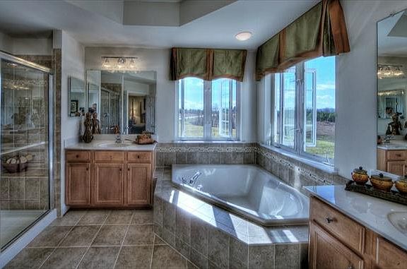 Master Bathroom with double vanities