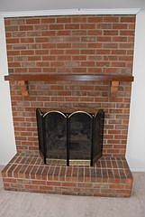 Brick Fireplace