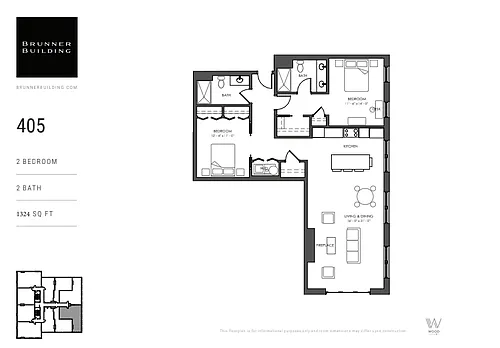 Floor plan 405