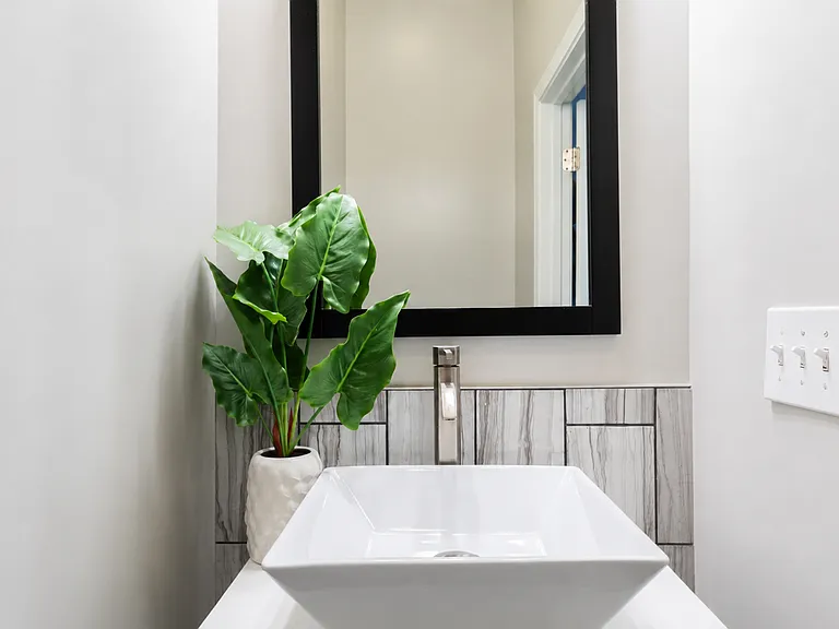 First floor half bath